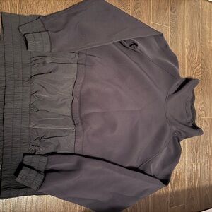 lululemon athletica Black High-Neck Pullover Sweatshirt